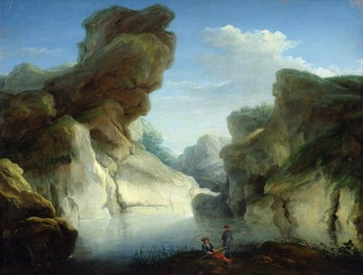 Fishermen Close to a Lake by Antoine Lebel
